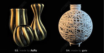 3d室內(nèi)精美工藝品展示四設(shè)計(jì)模型下載